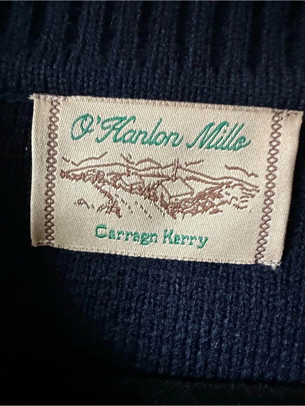 Men’s Vintage Wool Blend Argyle Full Zip Sweater O’Hanlan Mills